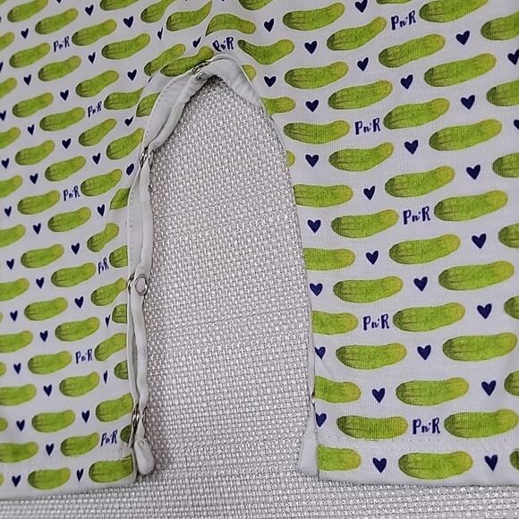 Pickles & Roses Pickles and Hearts All-Over Print Coveralls Romper 0-6 Months - Picture 5 of 11